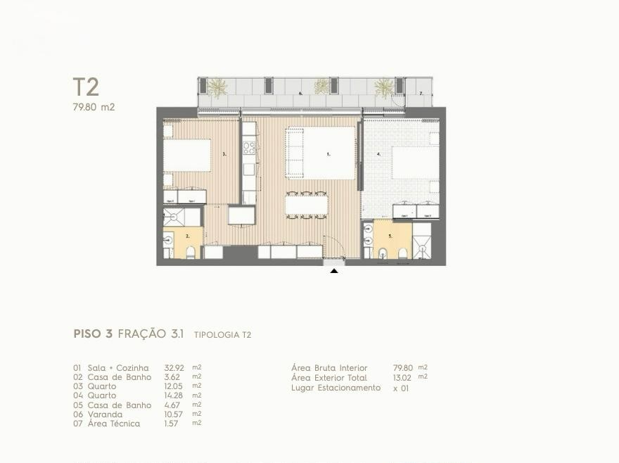Apartamento T2 – Antas, Porto (Piso 3) — Antas, Porto 11