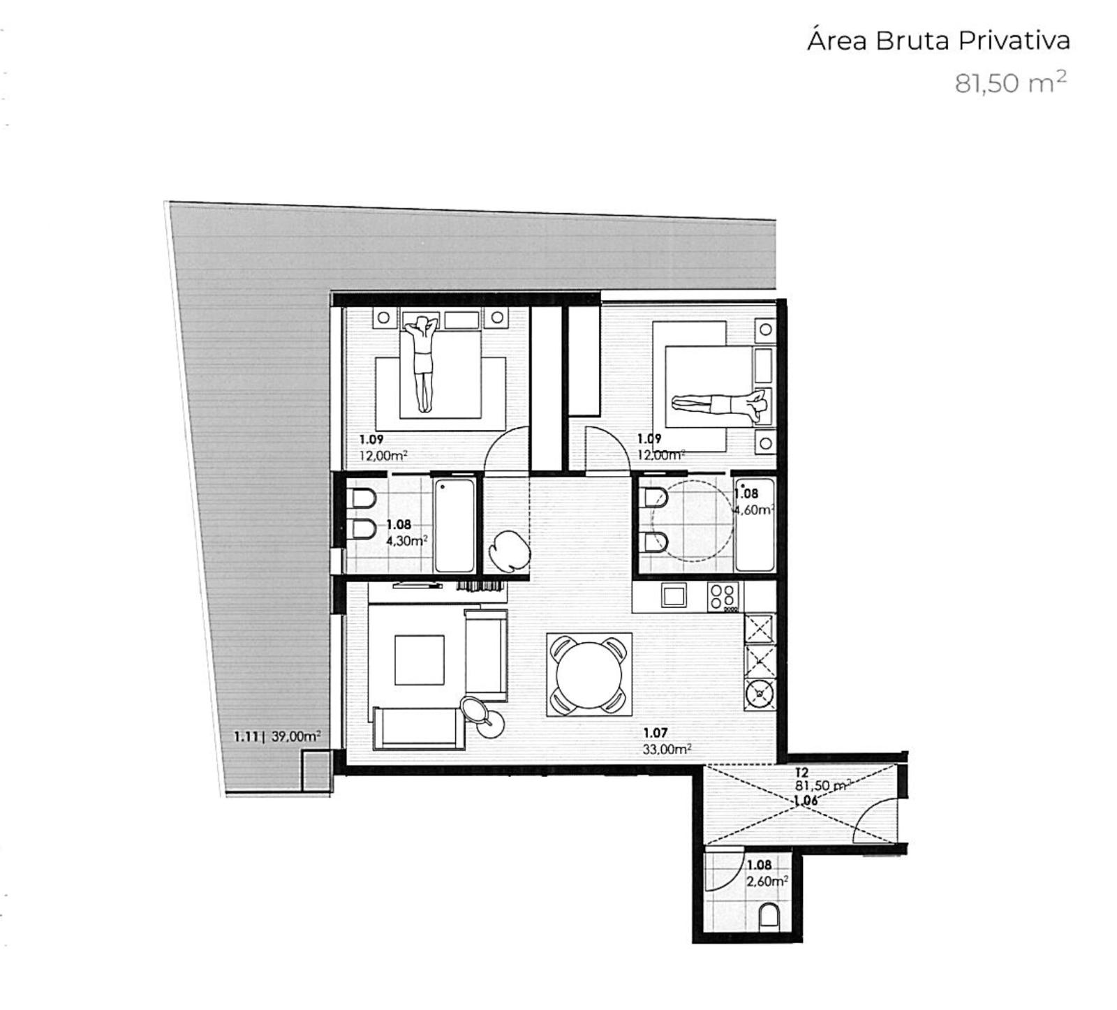 Apartamento T2 - New Plaza em Canidelo — Sampaio-Alumiara-Verdinho, Canidelo 10